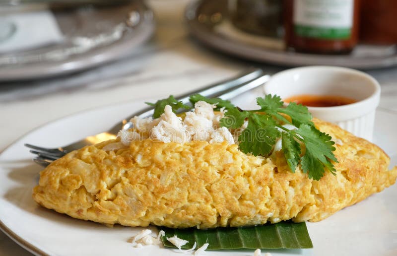 Omlet z kraba zamkniętego obrazy stock
