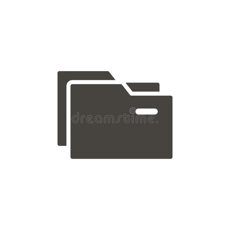 Omslagen vectorpictogram Het eenvoudige vectorpictogram van elementenillustrationfolders : royalty-vrije illustratie Omslagen vectorpictogram Het eenvoudige vectorpictogram van elementenillustrationfolders : royalty-vrije illustratie