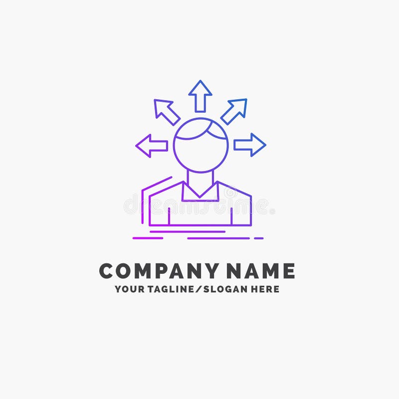 Omvandlingsskillnad, m? ngfald, alternativ, struktur, aff? r Logo Template f? r anv? ndare? verg? ngslilor St? lle f? r Tagline vektor illustrationer