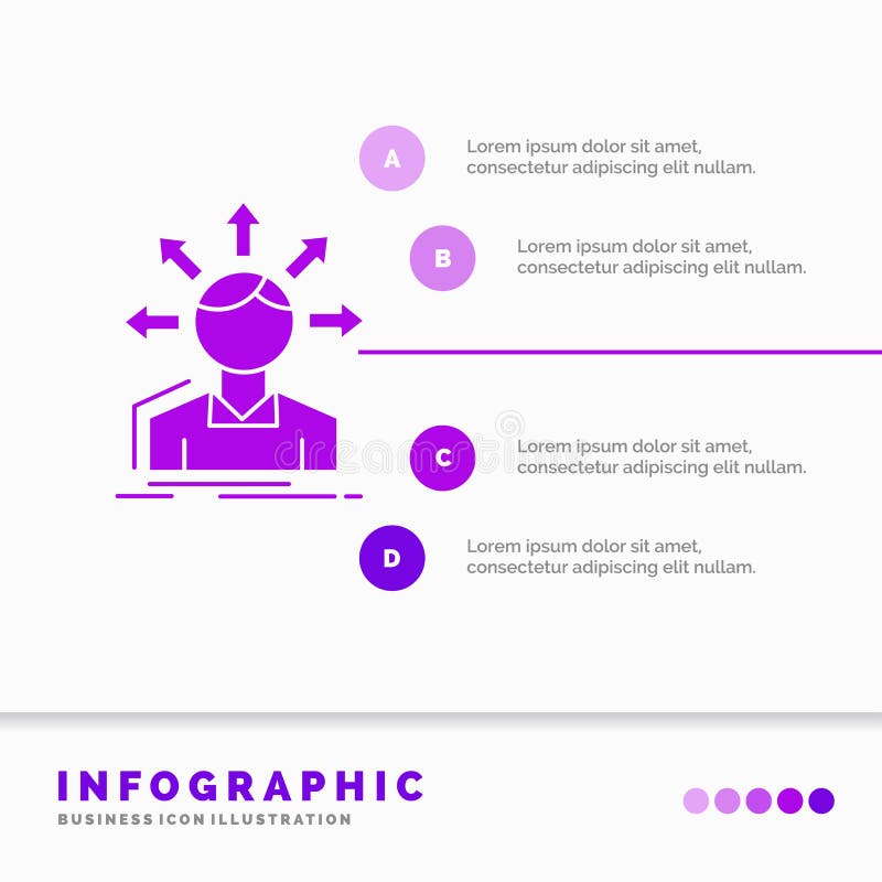 Omvandlingsskillnad, m? ngfald, alternativ, struktur, anv? ndare? verg? ngsInfographics mall f? r Website och presentation sk? ra stock illustrationer
