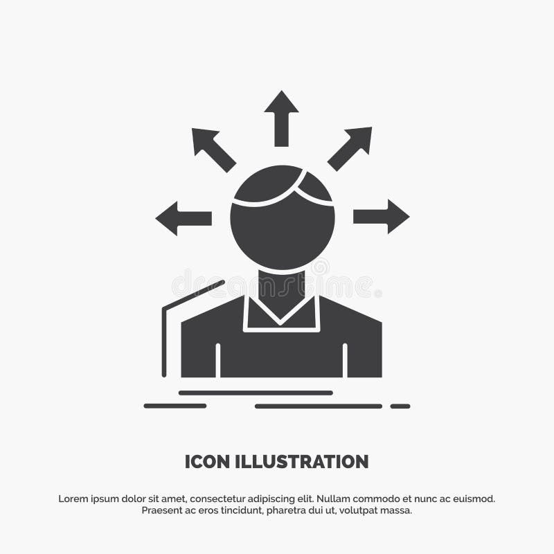 Omvandlingsskillnad, m? ngfald, alternativ, struktur, anv? ndare? verg? ngssymbol gr? tt symbol f? r sk? ravektor f? r UI och UX, website vektor illustrationer