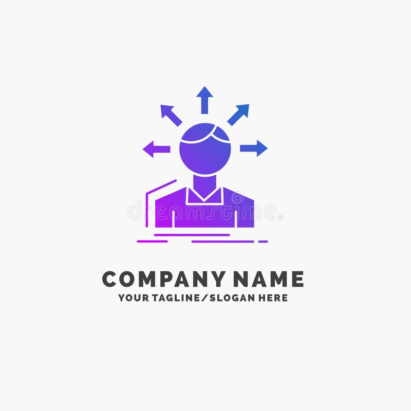 Omvandlingsskillnad, mångfald, alternativ, struktur, affär Logo Template för användareövergångslilor St? lle f? r Tagline vektor illustrationer