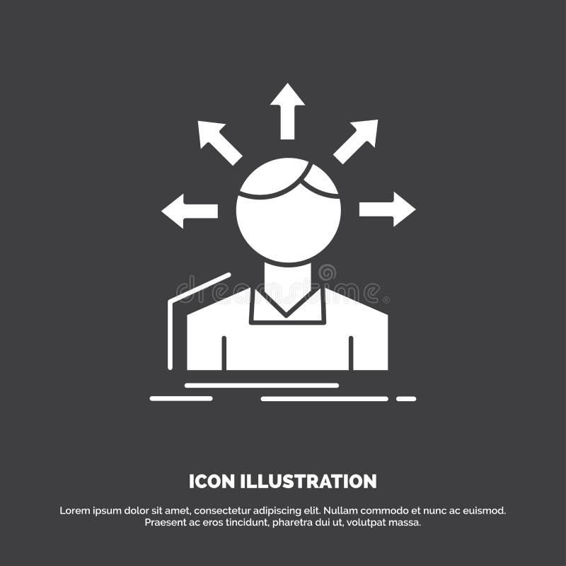 Omvandlingsskillnad, mångfald, alternativ, struktur, användareövergångssymbol sk? ravektorsymbol f? r UI och UX, website eller mobi stock illustrationer