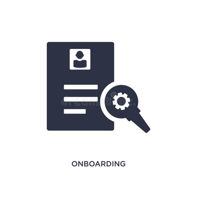 onboarding pictogram op witte achtergrond Eenvoudige elementenillustratie van personeelsconcept royalty-vrije illustratie onboarding pictogram op witte achtergrond Eenvoudige elementenillustratie van personeelsconcept royalty-vrije illustratie