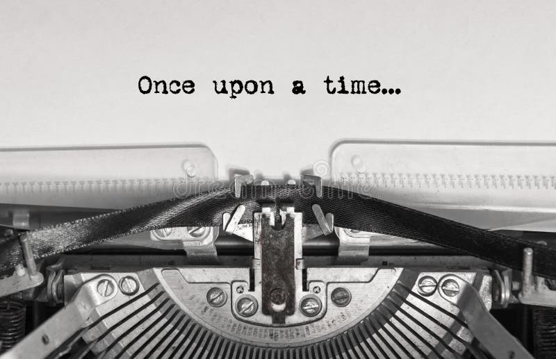 Once upon a time... the text is typed royalty free stock image Once upon a time... the text is typed royalty free stock image
