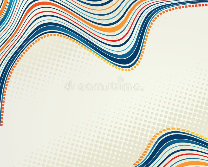 Onda de intervalo mínimo dos pontos retros abstratos do vetor ilustração stock Onda de intervalo mínimo dos pontos retros abstratos do vetor ilustração stock
