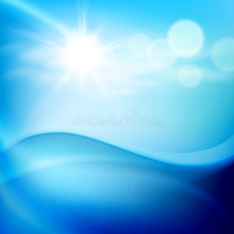 Onda di acqua nel giorno soleggiato royalty illustrazione gratis Onda di acqua nel giorno soleggiato royalty illustrazione gratis