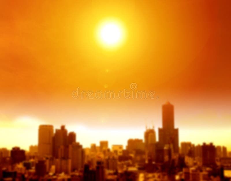 onda termica nei precedenti della sfuocatura e della città fotografia stock onda termica nei precedenti della sfuocatura e della città fotografia stock
