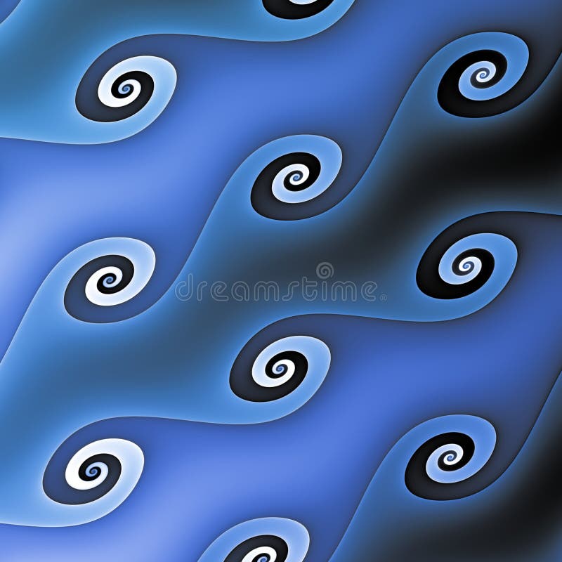 Ondas azuis ilustração royalty free Ondas azuis ilustração royalty free