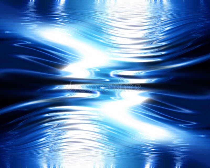 Ondas azuis ilustração do vetor Ondas azuis ilustração do vetor