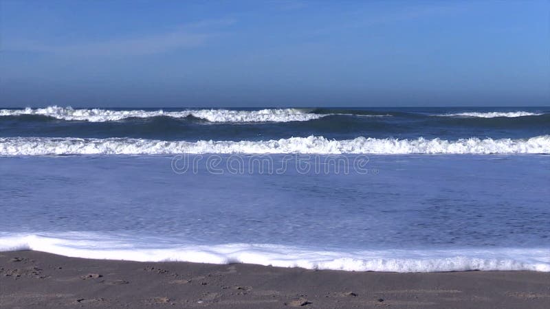 Ondas da maré do mar de Nord