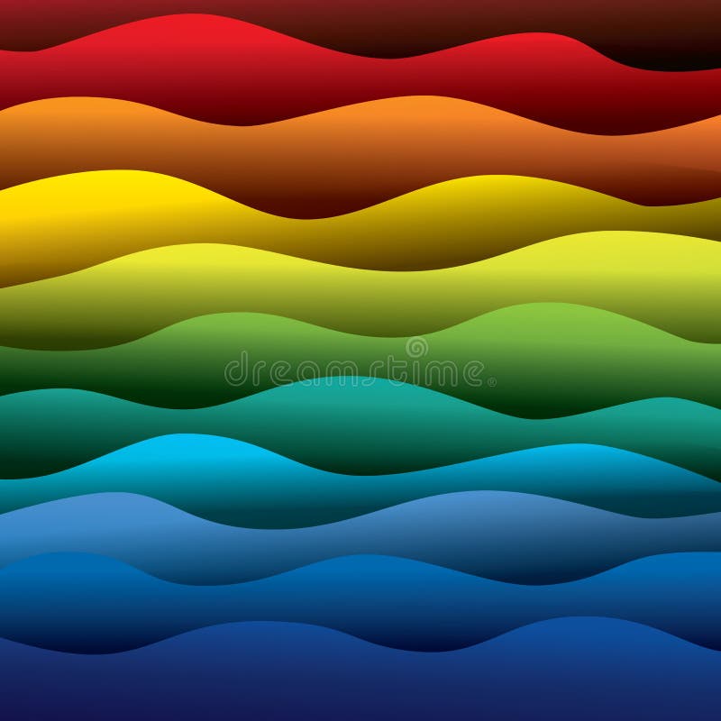Ondas de agua coloridas abstractas del fondo del océano o del mar