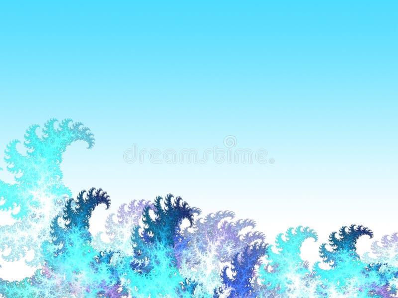 Ondas de água de desenho animado ilustração do vetor