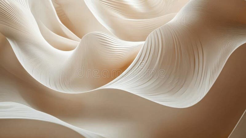 Onde abstract Beige Fabric royalty illustrazione gratis