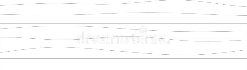 Onde astratte di colore minimitatore su fondo bianco con pattern di linea illustrazione vettoriale