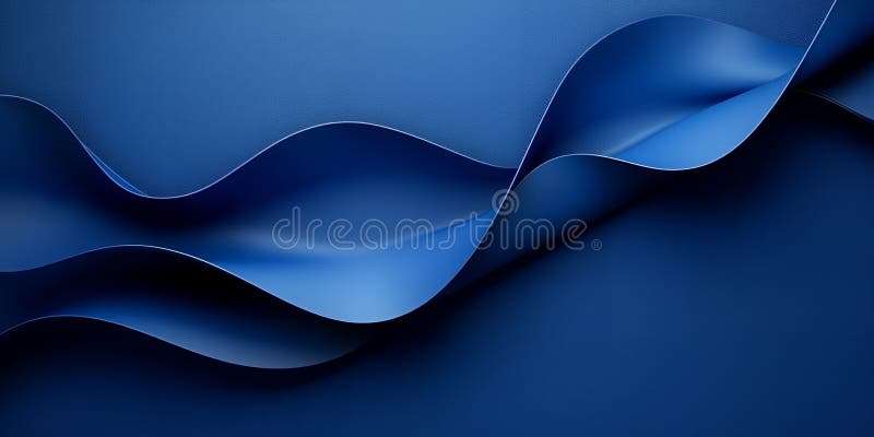 Onde blu astratte Elegant Smooth Background Design Art Sea Flow Soft Dark Deep Navy royalty illustrazione gratis