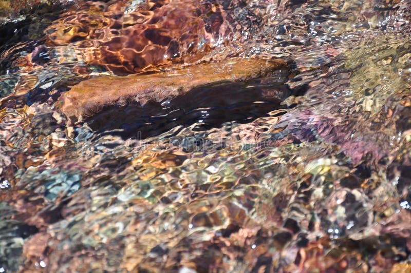 Onde e ciottolo di acqua fotografie stock libere da diritti Onde e ciottolo di acqua fotografie stock libere da diritti