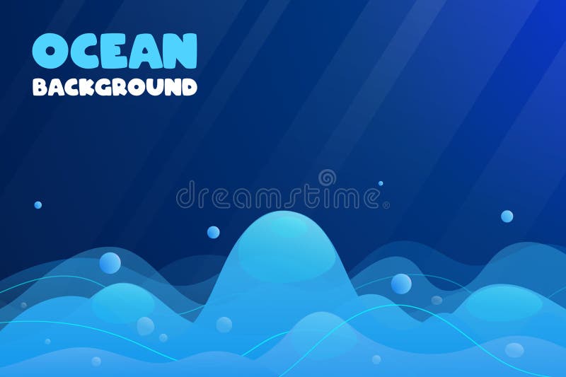 Ocean or sea waves with light transmission illustration background. Game water background. Ocean or sea waves with light transmission illustration background. Game water background.