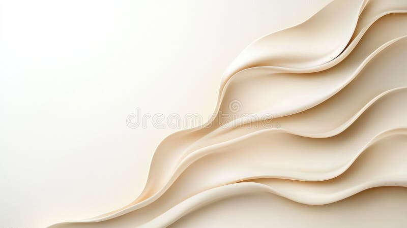 Onde in tessuto di beige illustrazione vettoriale