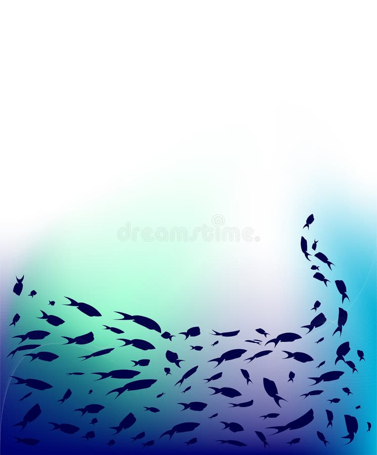 Onderwater wereld, achtergrond voor uw ontwerp stock illustratie Onderwater wereld, achtergrond voor uw ontwerp stock illustratie