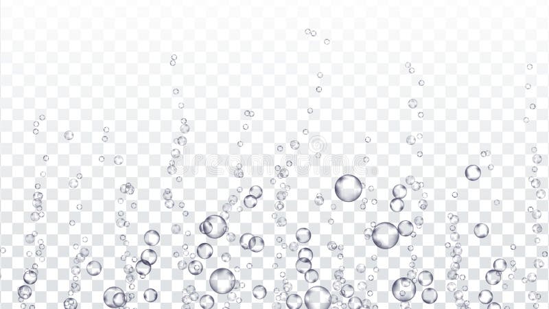 Onderwaterbellen Transparante Vector Gecondenseerde Druppeltjes van het water de Zuivere Water Bruisende geneeskunde geïsoleerde royalty-vrije illustratie Onderwaterbellen Transparante Vector Gecondenseerde Druppeltjes van het water de Zuivere Water Bruisende geneeskunde geïsoleerde royalty-vrije illustratie