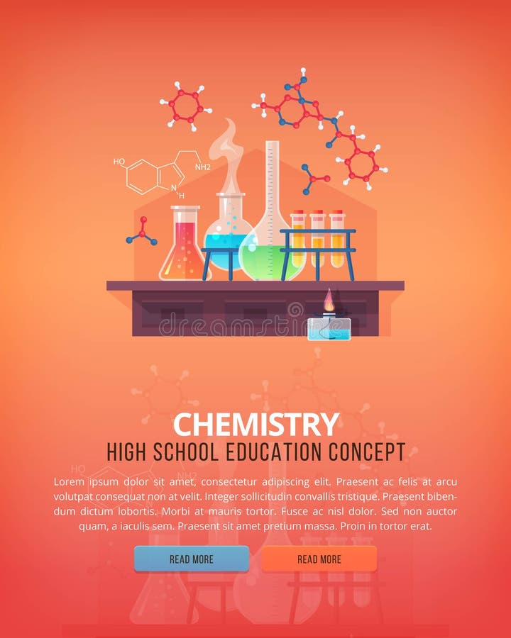 Onderwijs en wetenschapsconceptenillustraties Organische Chemie Wetenschap van het leven en oorsprong van species Vlakke vector royalty-vrije illustratie Onderwijs en wetenschapsconceptenillustraties Organische Chemie Wetenschap van het leven en oorsprong van species Vlakke vector royalty-vrije illustratie