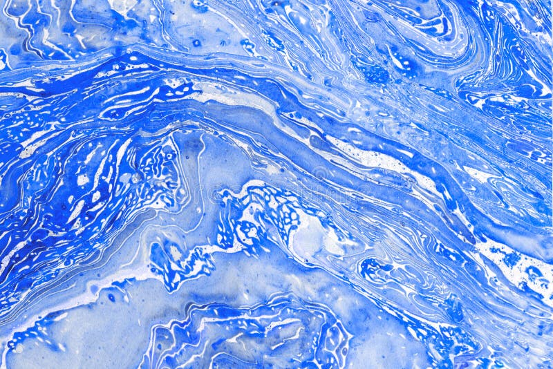 Onduidelijk beeld die blauwe textuur marmeren als creatieve achtergrond Vloeibaar art. stock foto Onduidelijk beeld die blauwe textuur marmeren als creatieve achtergrond Vloeibaar art. stock foto