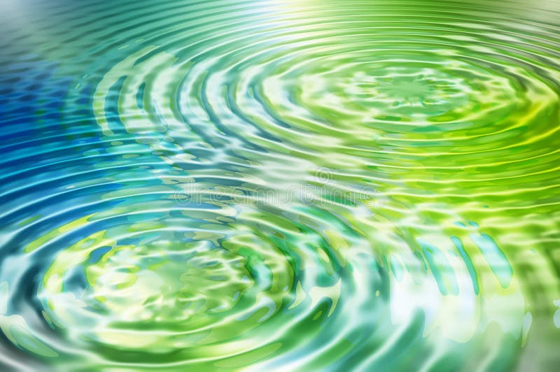 Beautiful blue and green water ripples background. Beautiful blue and green water ripples background