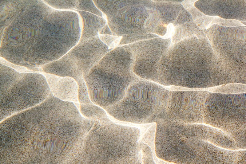 Ondulazione della parte inferiore della sabbia della spiaggia delle onde di acqua