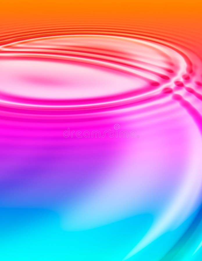 Increspature di liquido colorato illustrazione di stock