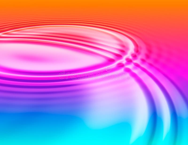 Increspature di liquido colorato illustrazione di stock