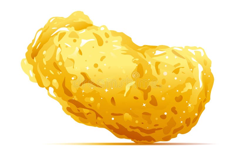 Golden nugget metal isolated illustration stock illustration Golden nugget metal isolated illustration stock illustration