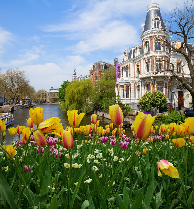 One of canals in Amsterdam