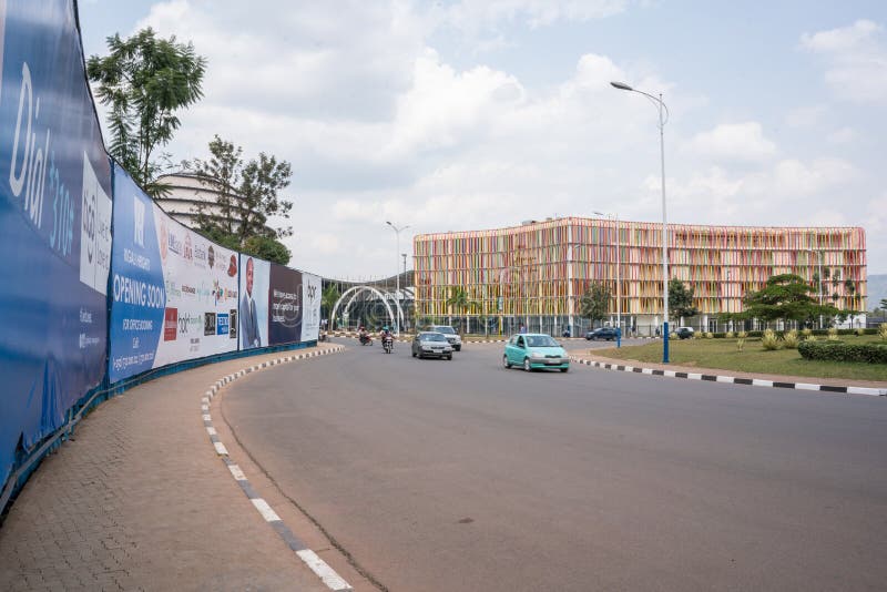 One Of The Cleanest Cities In Africa, Kigali Editorial