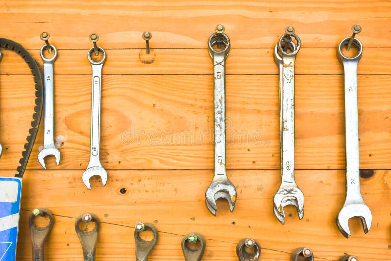 A One Combination Wrench Missing from the Tools Hanger Board Stock
