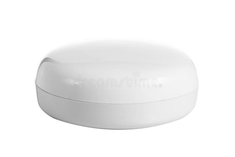 Empty plastic, glass jars cosmetic, lotion packaging on a white background stock photos