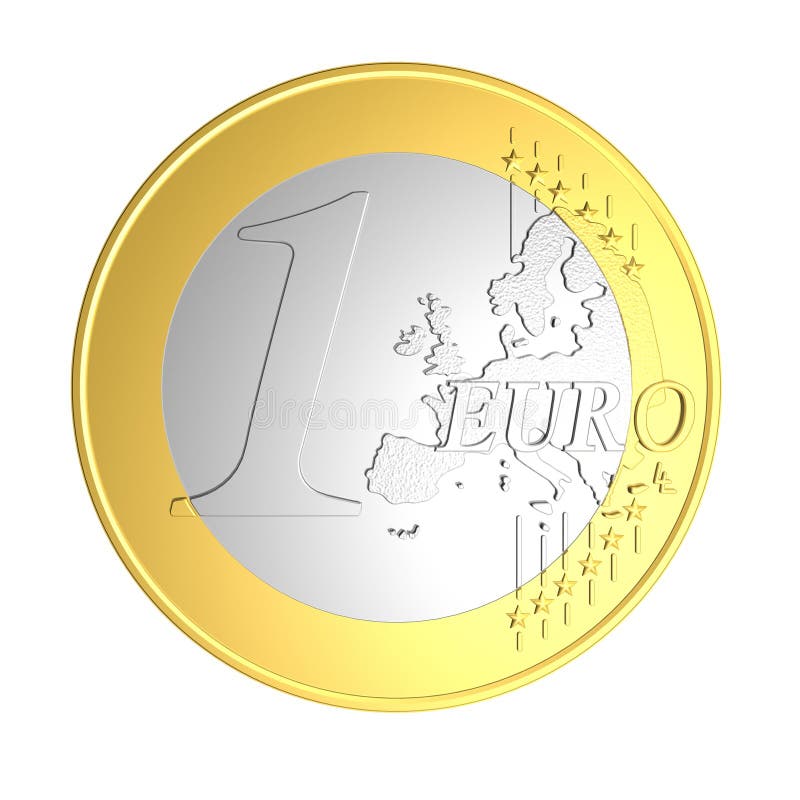 1 and 2 Euro coin Stock Vector by ©halina_photo 182465172