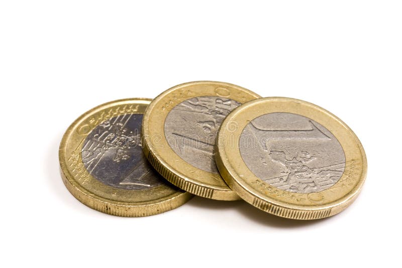 One euro coins