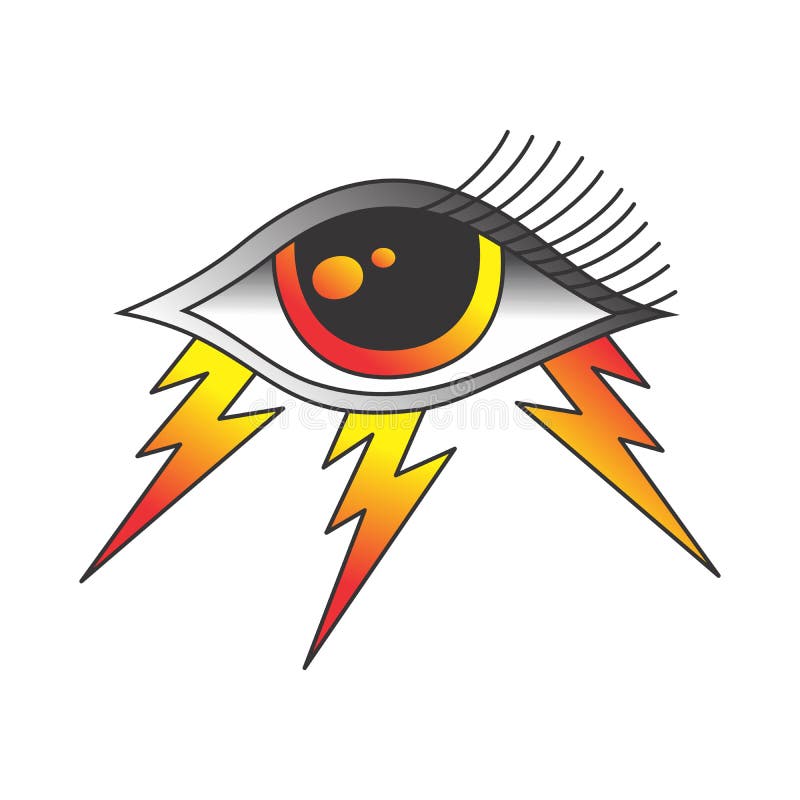 One eye of god stock illustration. Illustration of pupil 46948190