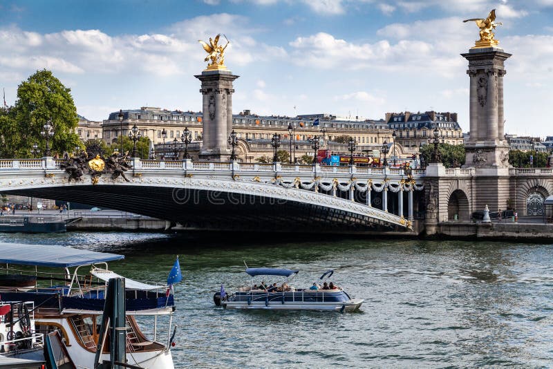 The Pont Alexandre III. Bridges Of Paris. Editorial Photo - Image of ...
