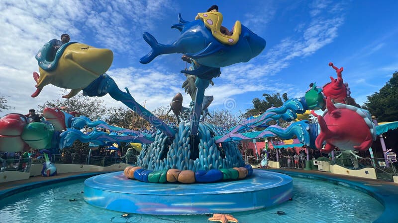 One Fish, Two Fish, Red Fish, Blue Fish ride at Universal Islands of Adventure in Orlando, Florida