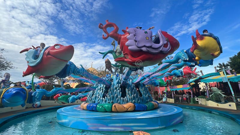 One Fish, Two Fish, Red Fish, Blue Fish ride at Universal Islands of Adventure in Orlando, Florida