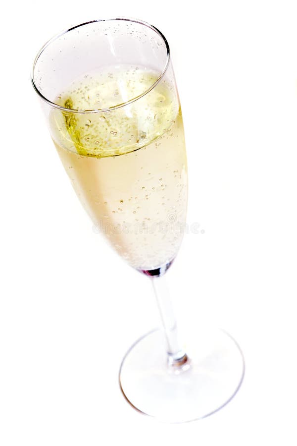 One glass of champagne