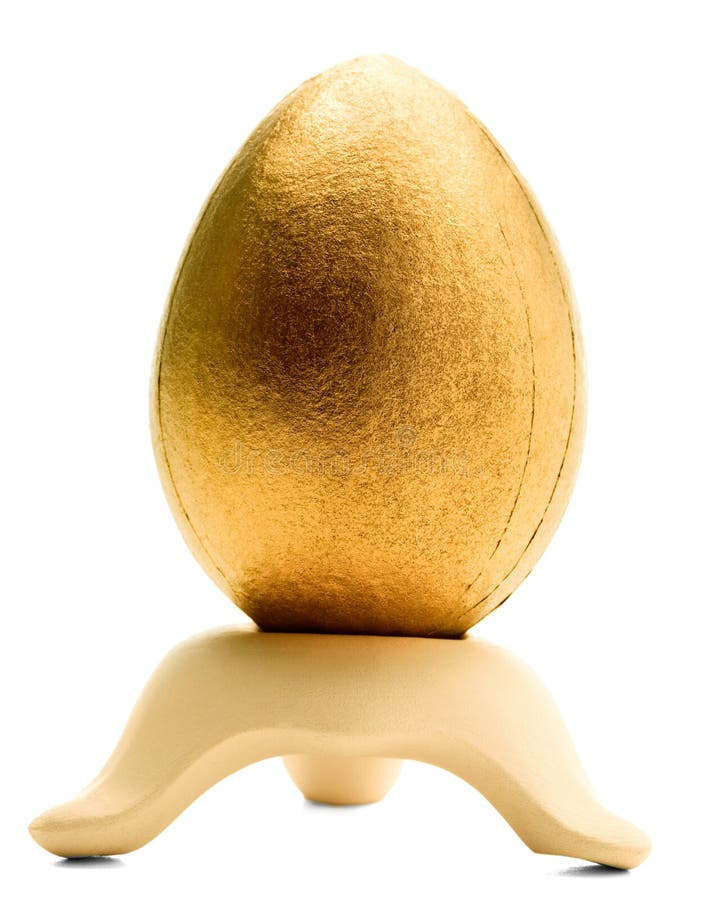 One Golden Egg On A Stand Picture. Image 8795288