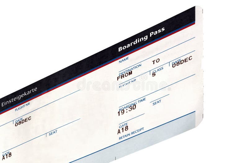 one grungy air ticket isolated, paper texture royalty free stock image one grungy air ticket isolated, paper texture royalty free stock image