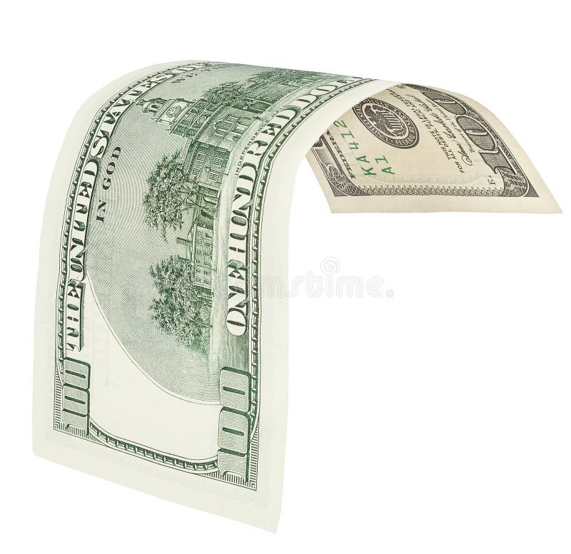 One Hundred Dollar Banknote With Clipping Path Stock Photo Image Of