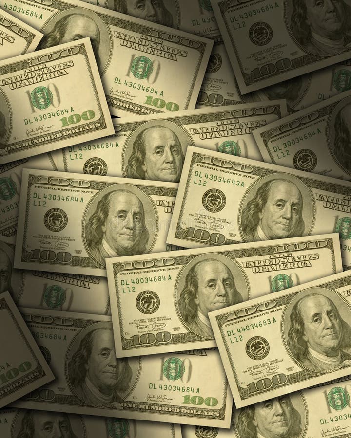 Background of US Dollar Bills Stock Image - Image of bank, dollars: 2567361