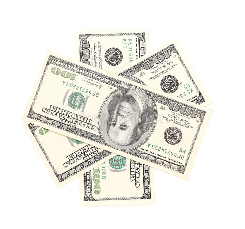 One Hundred Dollar Greenbacks. Stock Photo Image of group, currency