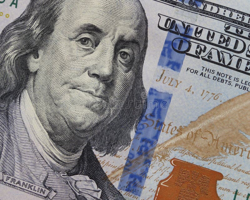 One hundred dollars - 100 Dollar Bill Stock Photo