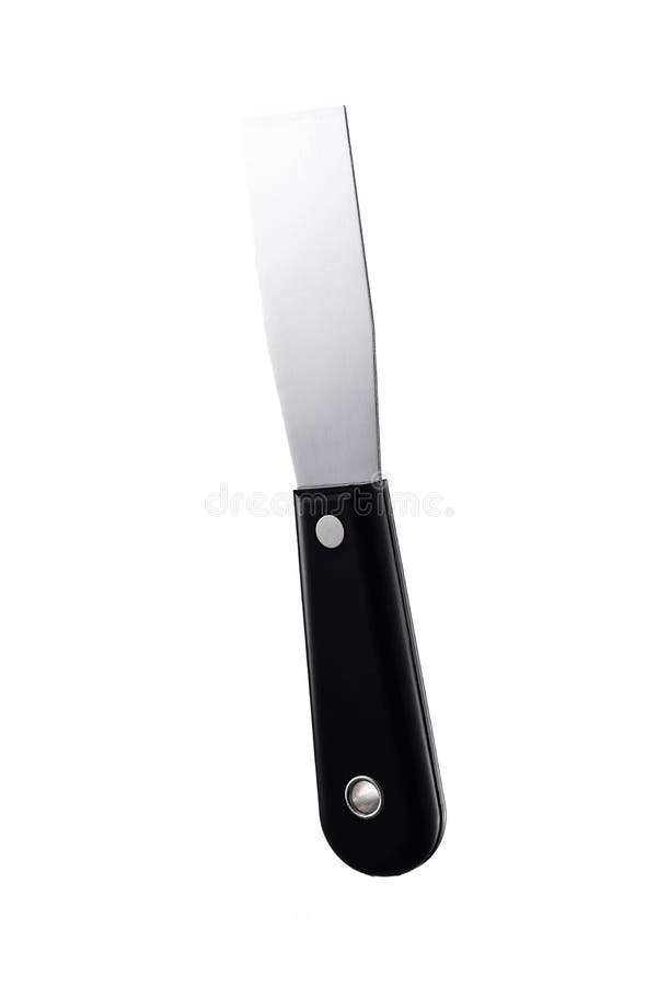 One Inch New Putty Knife Isolated on White Stock Image Image of vertical, flexible 72858569